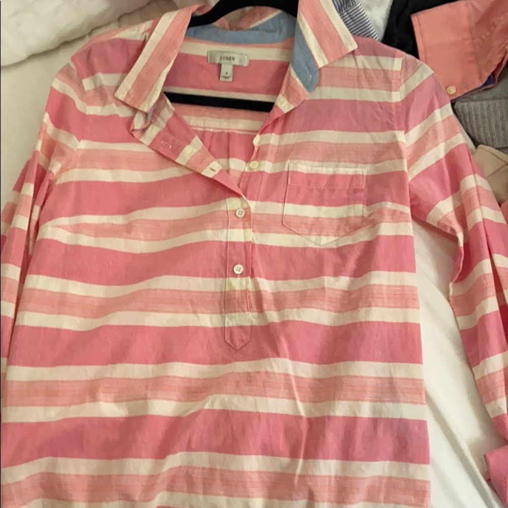 Jcrew Striped Popover